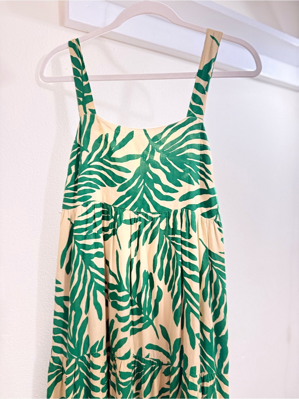 THML Green & Tan Palm Print Maxi Dress - Picture 4 of 8